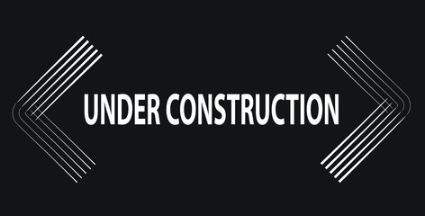 Under construction  warning sign background
