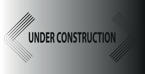 Under construction  warning sign background
