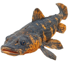 Coelacanth isolated on transparent background, PNG