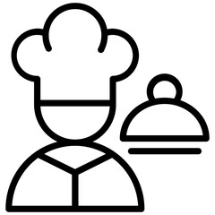 Chef Outline Icon