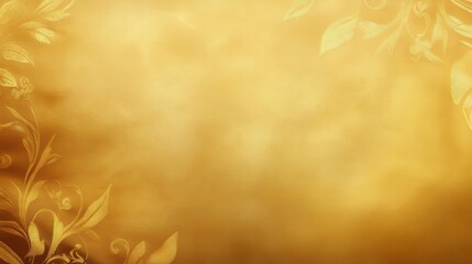 Obraz premium Luxurious gold leaves on a gold background, an elegant and opulent design for premium aesthetics
