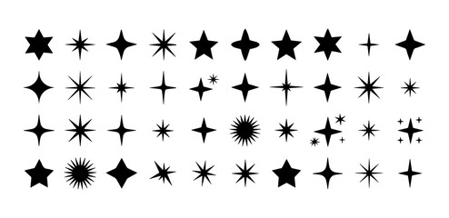 Star Shapes Collection | Various Star Icons and Shapes for Design