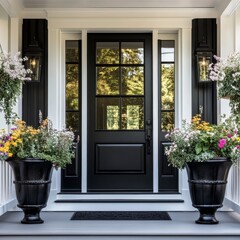 Fototapeta premium window with flowers