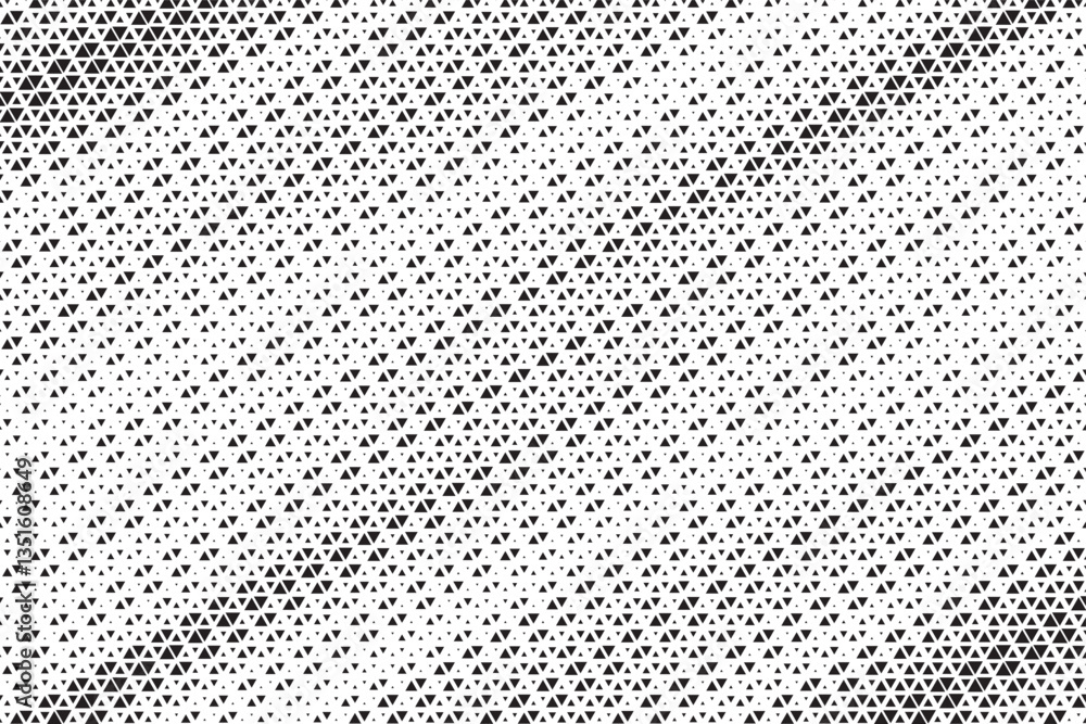 Poster triangular halftone texture retro wave vector. geometric technology abstract diagonal dotted backgro