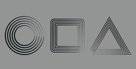 abstract black white stripe line. geometric hexagon texture background. polygon pattern. retro styled concept