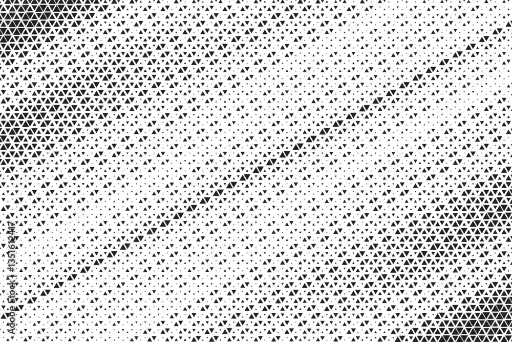 Aufkleber triangular halftone texture retro wave vector. geometric technology abstract diagonal dotted backgro
