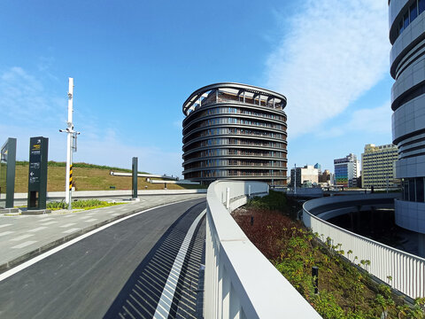 Kaohsiung, Taiwan - March 21, 2025: The brand new station in Kaohsiung City is an underground railway station for Taiwan Railways and Kaohsiung MRT. 
