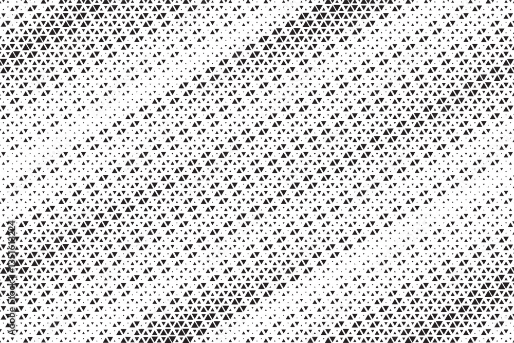 Aufkleber triangular halftone texture retro wave vector. geometric technology abstract diagonal dotted backgro