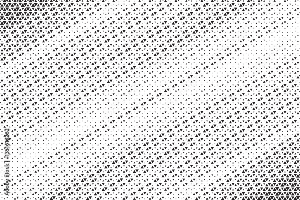 Poster triangular halftone texture retro wave vector. geometric technology abstract diagonal dotted backgro