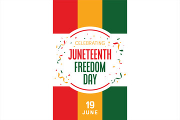 Juneteenth Freedom Day celebration background