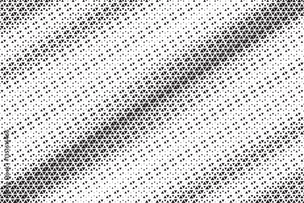 Poster triangular halftone texture retro wave vector. geometric technology abstract diagonal dotted backgro