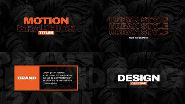 Animated Typography Titles