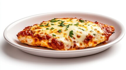 Delicious Chicken Parmesan Dish on Plate