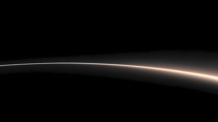 Fototapeta premium White light fading gradually in a black background creating a soft gradient effect