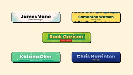 Flat Animation Lowerthird