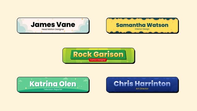 Flat Animation Lowerthird