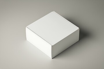 A Pristine White Cardboard Box, Ideal for Packaging and Presentation