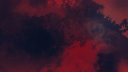 Red Clouds Pattern, Dark Background, Digital Noise Texture, Abstract Design, Grainy Effect, Glitch Art, Distorted Colors, Static Composition, Center Focus, Minimalist Style, Digital Art.