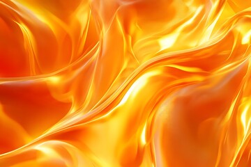 Stunning Abstract Orange Liquid Design