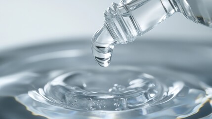 Drop hitting liquid
