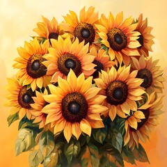 A peony with shimmering metallic gold petals that softly transition to deep amber towards the center.