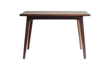 Fototapeta premium Wooden table rectangular top four legs appears to dining isolated