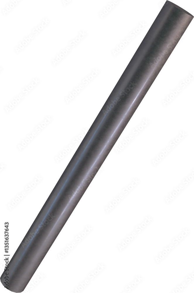 Poster thin dark metallic rod rendered in high detail. minimalist and industrial design suitable for tech b