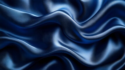 Obraz premium A blue fabric with a wave pattern