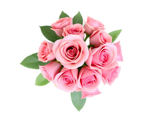 Fototapeta premium A beautiful bouquet of pink roses