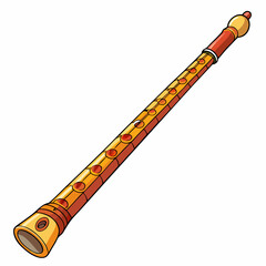 didgeridoo musical instrument vector illustration