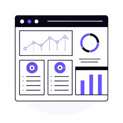  Marketing Data Dashboard- Dashboard showing charts and KPIs for marketing performance analysis.