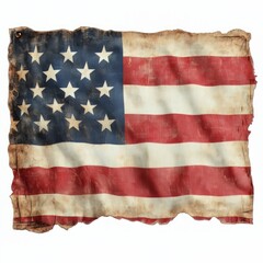Obraz premium Weather Star-spangled Banner Overview Texture Weathered
