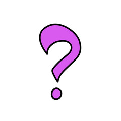 question mark vector element