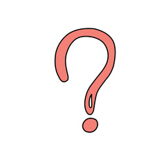 question mark vector element