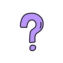 question mark vector element