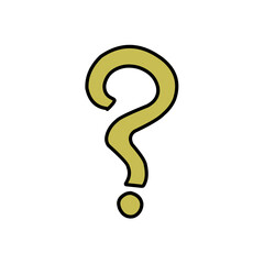 question mark vector element