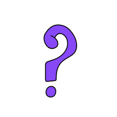 question mark vector element