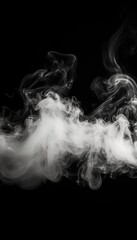 Real smoke exploding outwards with center space. Dramatic smoke or fog effect for background or wallpaper.