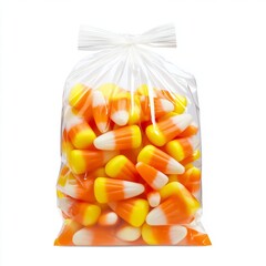 Generic Candy Corn Moment Halloween Background. Plastic