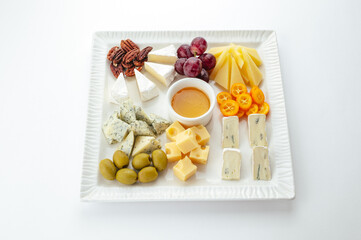 restaurant food on a white background
