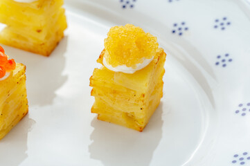 restaurant food on a white background
