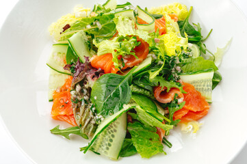 restaurant food on a white background