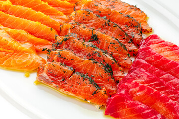 restaurant food on a white background