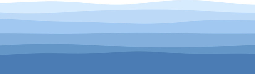 Obraz premium Abstract blue layers creating a serene ocean wave-like pattern.
