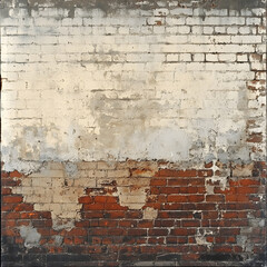 Rustic Brick Wall with Visible Texture and Older Character, Capturing Depth and Historical Aura
