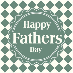 Retro Father's Day Celebration Design in Green Tones