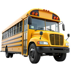 Yellow School Bus Image  HighRes Photo isolated on transparent background