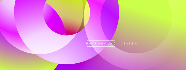 Background design with overlapping circular shapes, featuring smooth gradients and soft lighting effects, creating a dynamic abstract composition
