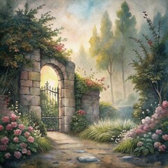 whimsical vintage background