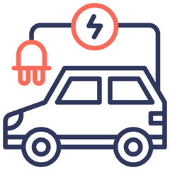 Electric Vehicle Icon